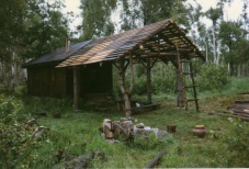 Stavba psteku na chaty - erven 1997